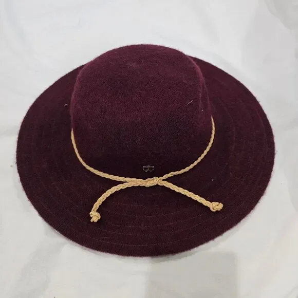 Callahan Burgundy Gothic 80s 90s wool blend hat - Picture 1 of 4